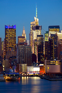 曼哈顿城市摩天大楼图片