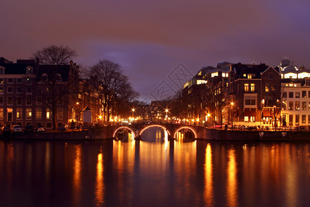 荷兰阿姆斯特丹的夜晚图片