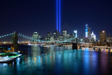 建军节91周年纽约市中心的灯光盛宴纪念91背景