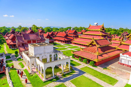 曼德勒缅甸皇宫场图片
