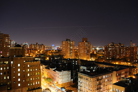 纽约市下曼哈顿的天际线背景图片