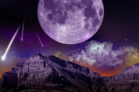 月球和彗星小行星地球空间组成摘要图片