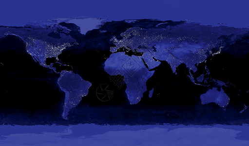 这张地球城市灯光的图像是使用来自国防气象卫星计划DMSP操作线扫描系统OLS的数据创建的NASA公背景