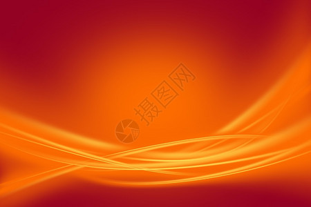 发光的橙色光芒橙色发光的波浪装饰品图片