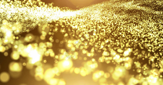 金粒子波与光耀斑抽象背景背景图片