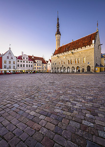 爱沙尼亚塔林老市政厅广场图片