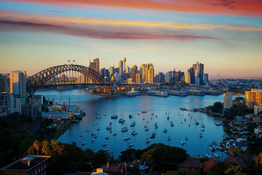 澳大利亚新南威尔士州悉尼市悉尼港图片