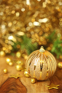 金色圣诞背景图片