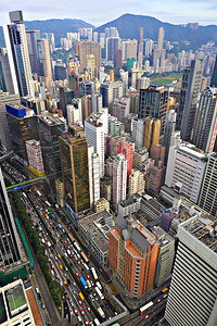 香港拥挤的建筑物图片