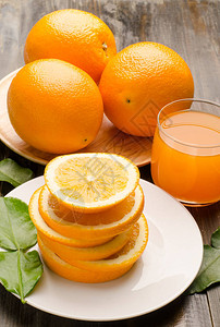 脐橙水果和汁健康食品图片