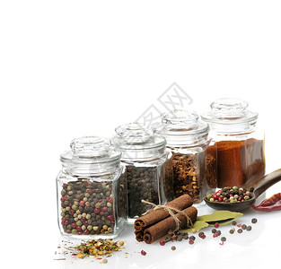玻璃罐中的SpicesAsso高清图片