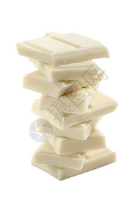 白色巧克力块堆叠的白巧克力块图片