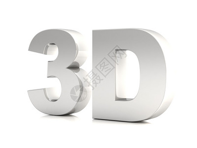 3D三维铬二字背景图片