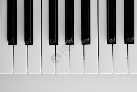 音键素材钢琴键盘黑白键头的近视细节目标音背景