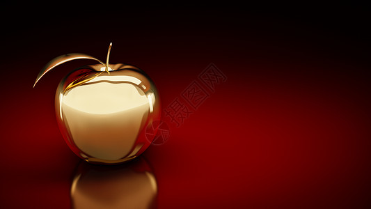 金苹果3d渲染设计图片