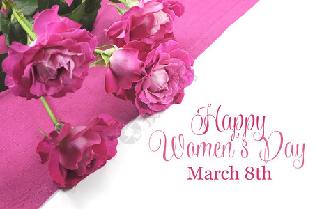 3月8日国际妇女节快乐以粉红图片