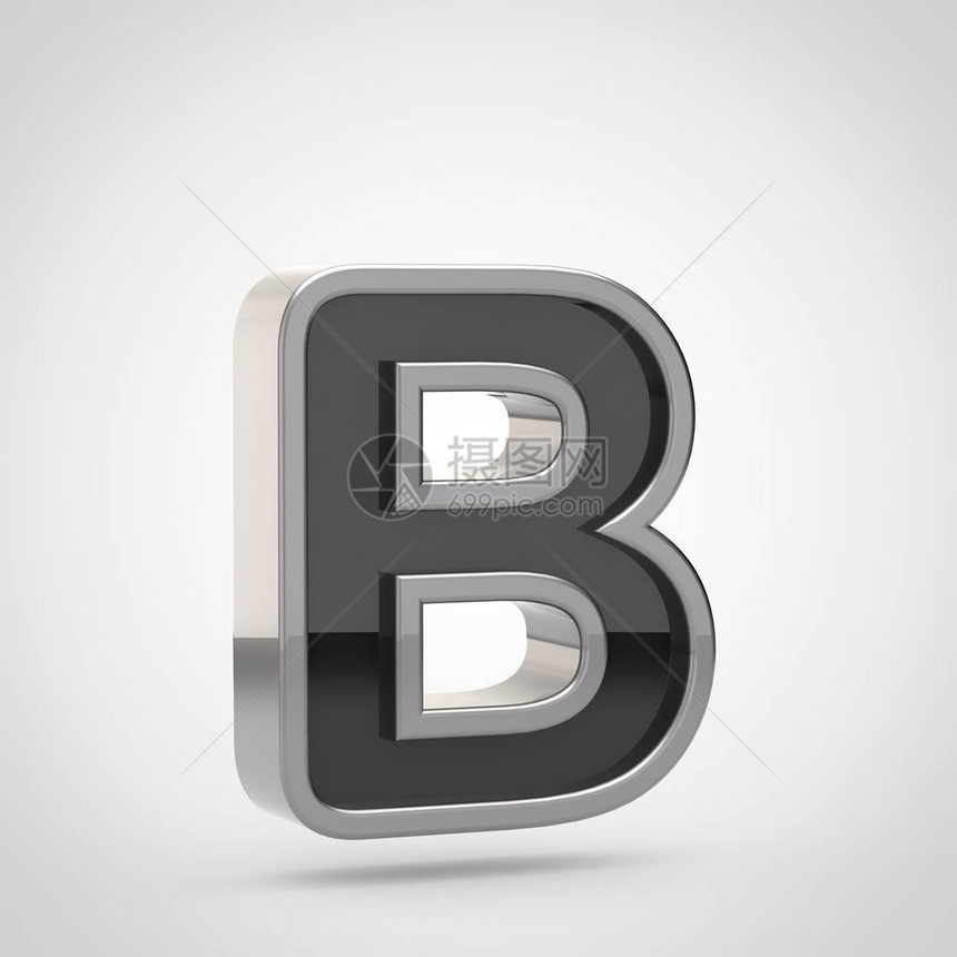 字母b大写的3D渲染图片