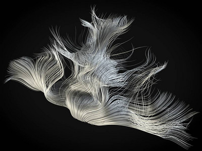 发际线后移平滑移动的白色发际线3d插图适用于抽象头发概设计图片