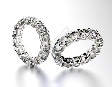 钻石黄金订婚戒指时装珠宝背景图片