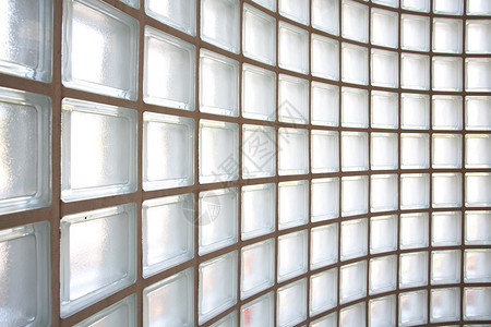 白色玻璃块墙无缝背景和纹理背景图片