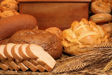 面包类括面包百吉饼土图片