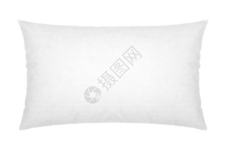 白色背景上的白色枕头图片