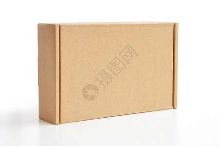 作为包裹的棕色纸板盒背景图片