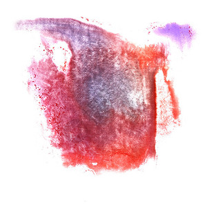 艺术红色深蓝色紫色水彩墨水油漆斑点水彩溅色污渍隔图片