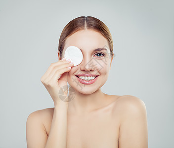 皮肤护理面部治疗美容学美容和灰色背图片