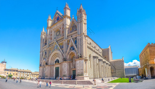 Orvieto大教堂DuomodiOrvieto全景图片