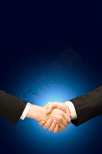 成功的企业握手图片