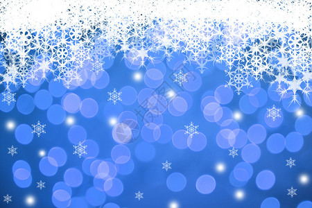 圣诞节主题背景的冬季雪花落背景图片