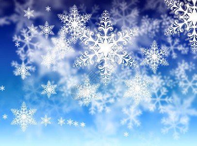 抽象雪花冬天背景背景图片