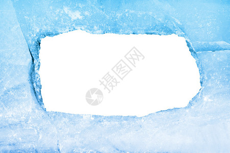 空白的蓝冰面框图片