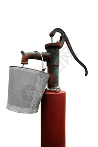 带金属桶的手动水泵图片