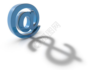 电子邮件地址符号和美元符号相结合的背景图片