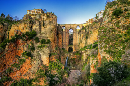 西班牙安达卢西亚的Ronda村图片