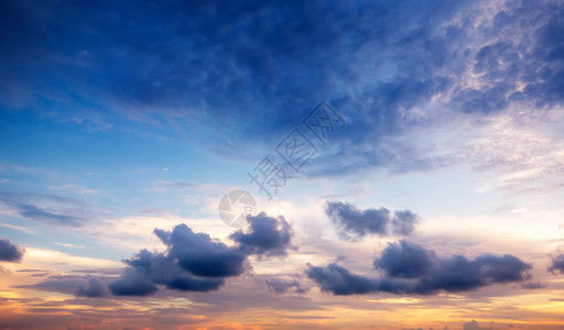 美丽的天空和云彩日出日落景观图片