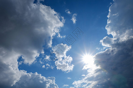 晴朗的天气空图片