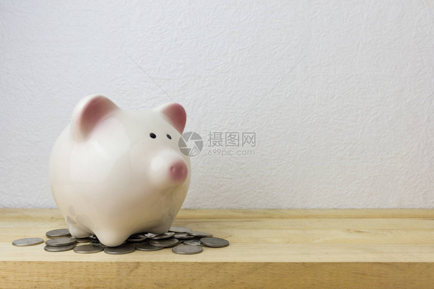 Pigibank和货币图片