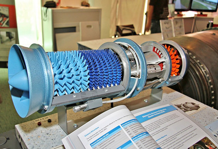 气体涡轮机发动机模型图片