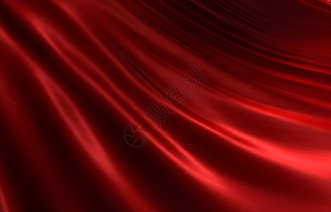 波纹红色丝绸背景图片