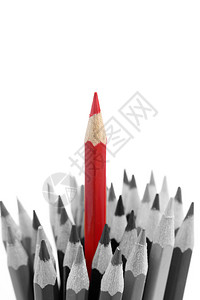 与众不同的红铅笔背景图片