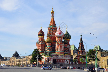 俄罗斯莫科圣背景图片