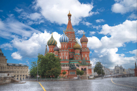 圣瓦西里大教堂莫斯科红场上的一座东正教堂图片