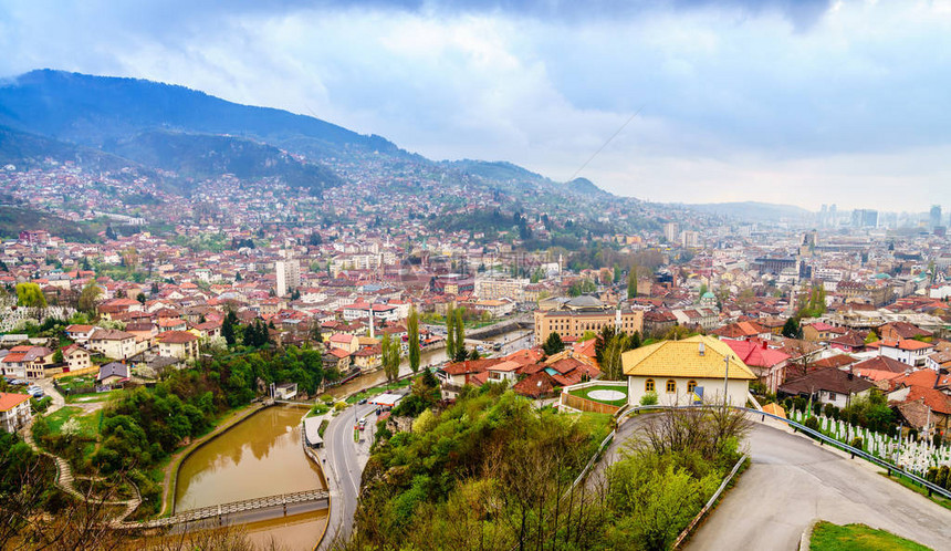波斯尼亚萨拉热窝市的景象图片