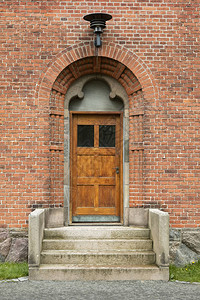 丹麦教堂的小教堂门图片