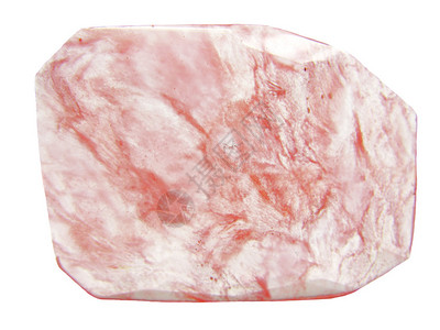 孤立的粉红色玉髓水晶图片