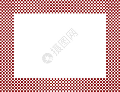 红和白检查框架背景中心为复制空背景图片