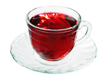 透明玻璃杯的红茶杯图片